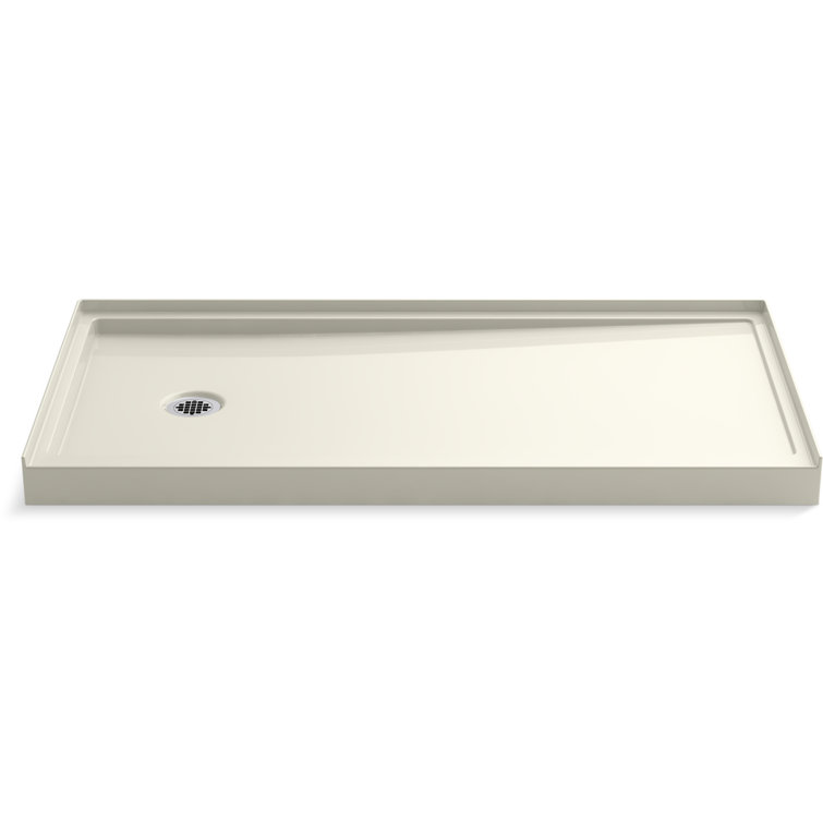 Rely 30" W x 5" D Single Threshold Shower Base with Left-Hand Drain