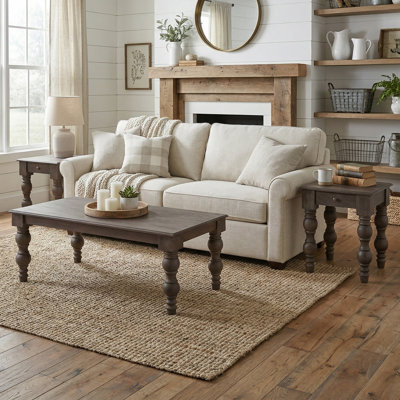 Braydan 3-piece Solid Wood Living Room Table Set