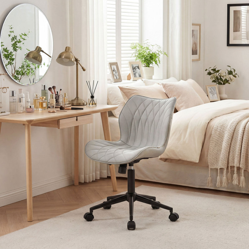 Chaise de bureau Maddoux, Gris