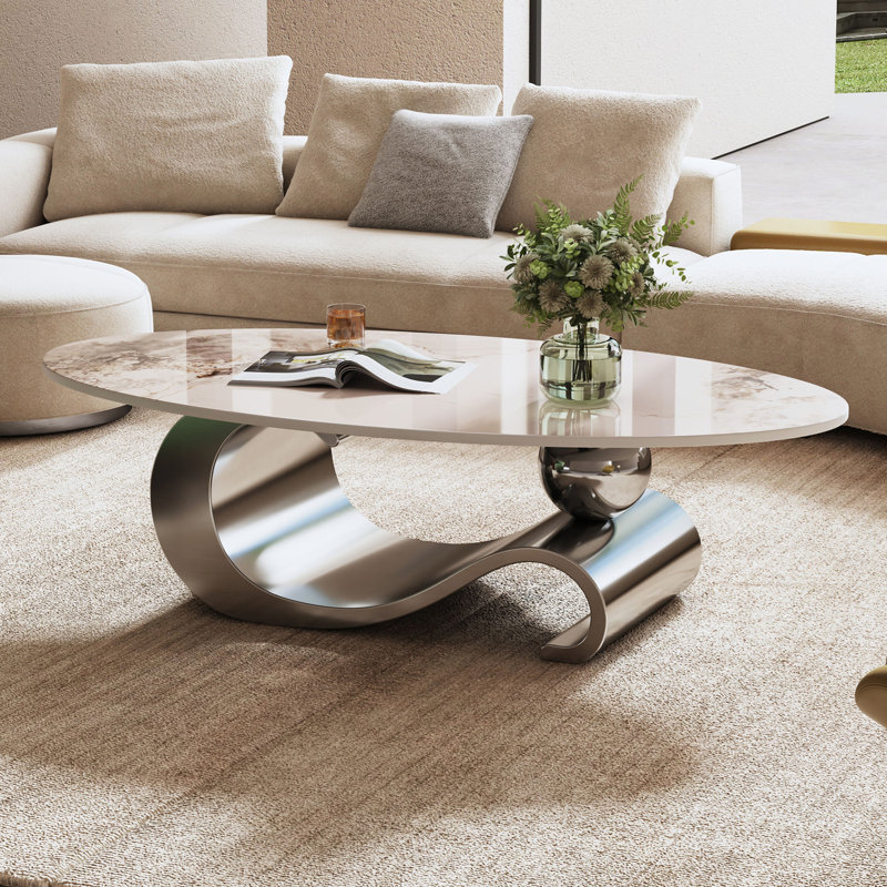 Table basse 49,2 po, Gris