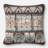 Embroidered Down Reversible Throw Pillow
