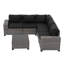 Ensemble de mobilier de jardin en rotin pour 5 personnes avec coussins-931210996-880445145