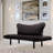 Metal Frame 2-Seat Sleeper Sofa With Multi-Position Arms-1437970295