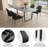 Lakishia 5-Piece Rectangular Dining Table Set with 4 Chairs for Dining Kitchen Room-421501605