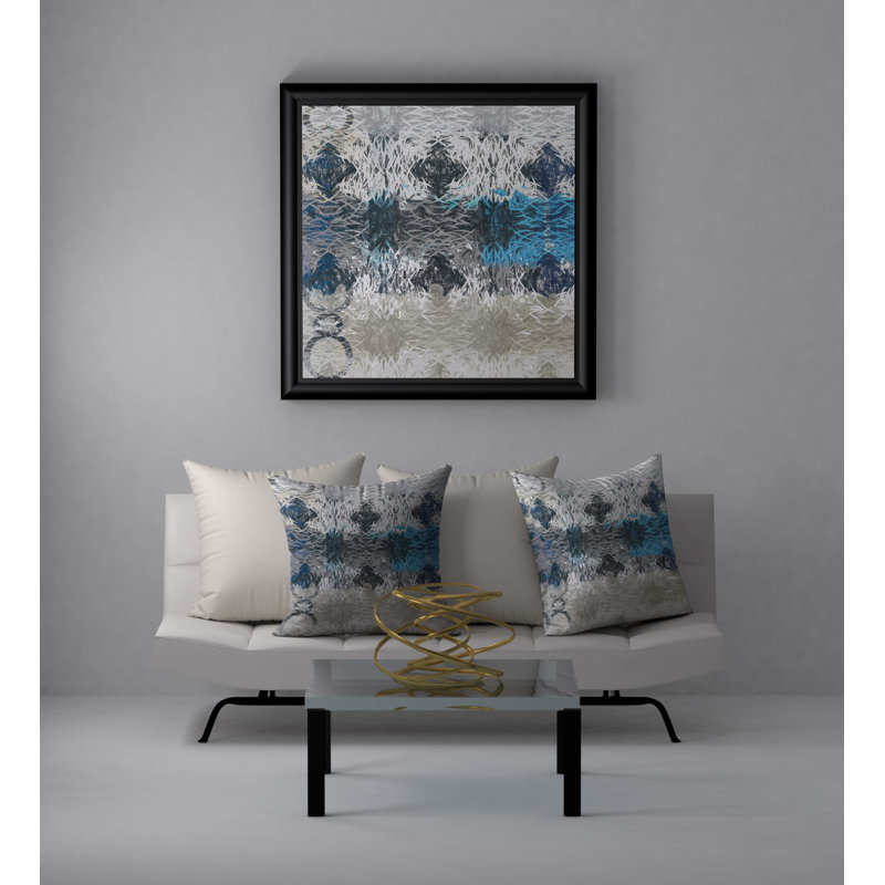 Magnifique housse de coussin carrée/insert, 24 po x 24 po