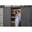 Keter Signature Collection 11x7 ft. Durable Resin Outdoor Storage Shed With Floor and Double Doors for Garden Patio Furniture and Tools, Storm Grey