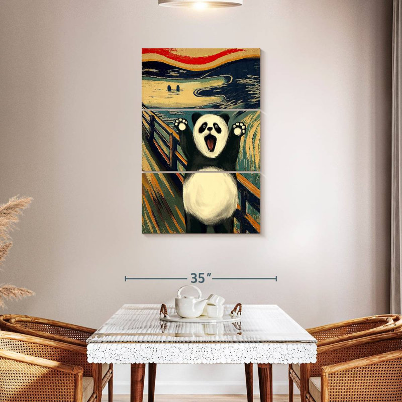Brampt «The Scream With Panda», H 45 po x l 28 po