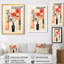 Red Red Minimal Retro Graphic - Rose, art mural-104687120-104687113