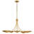 Palmela 40 inch 5-Light Chandelier in Lacquered Brass-129687650-129742219
