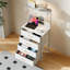 38.5cm W Metal Bedside Table