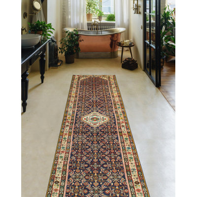 Phylliss One-of-a-Kind 3'4" X 13'0" 1980s Runner Wool Area Rug