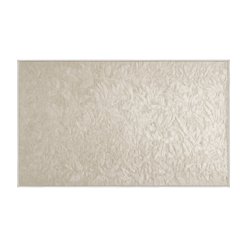 Tapis beige lavable à la machine, Tapis de couloir 2 pi x 4 pi