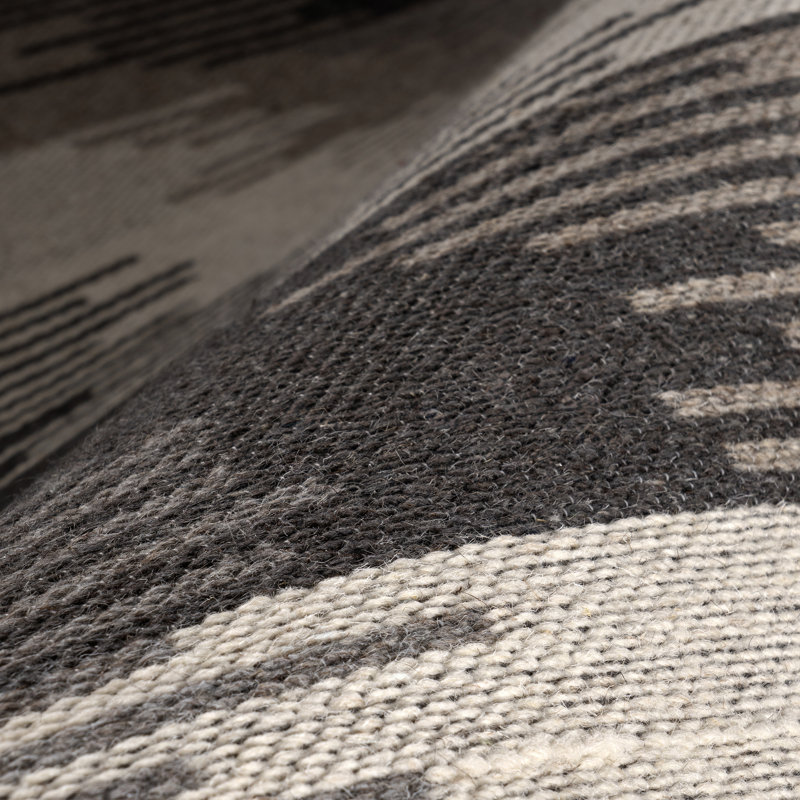 Memento Abstract Reversible Wool Area Rug, Rectangle 10' x 14'