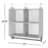 Aidan Fabric Hanging Organizer with Garment Rod - Basics by Wayfair™