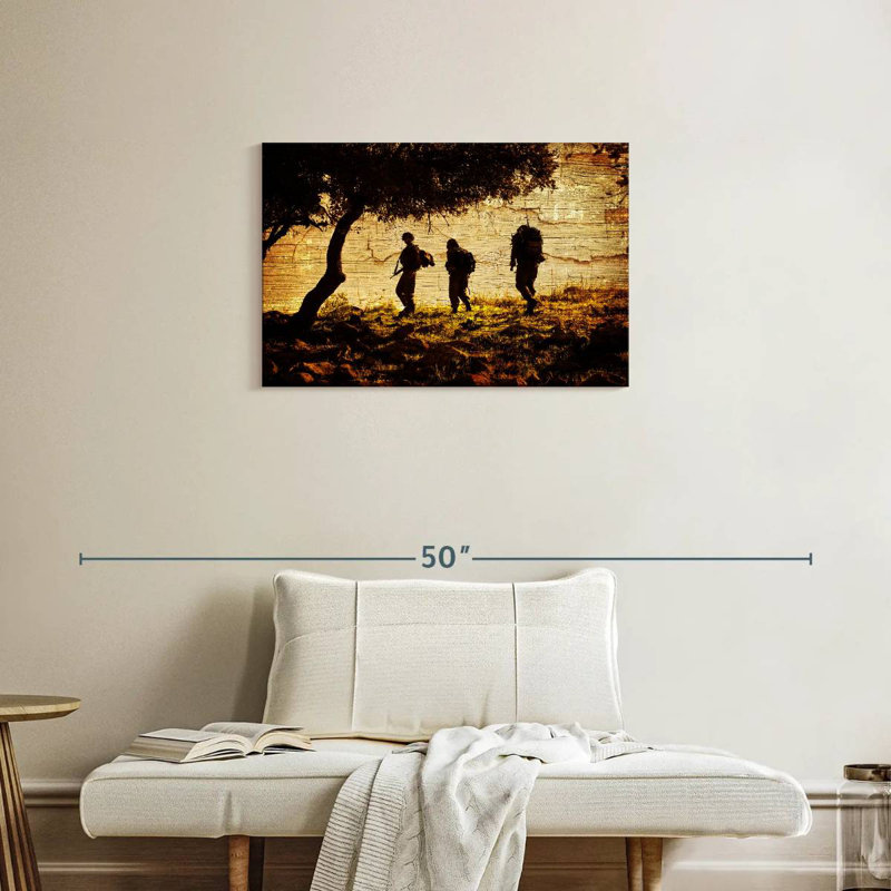 Mait Military Troop, 20" H x 30" W