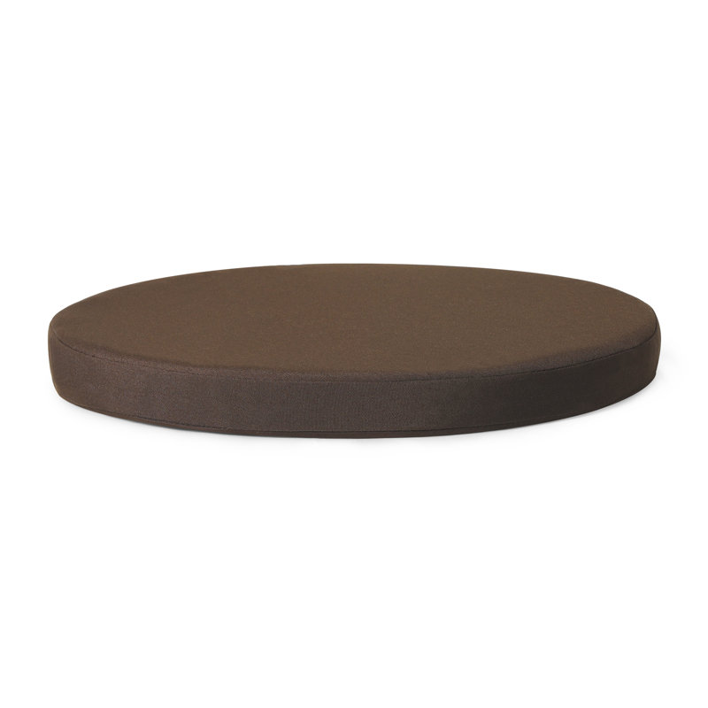  Patio Dining Chair Cushion, Brown, 16" W x 16" D