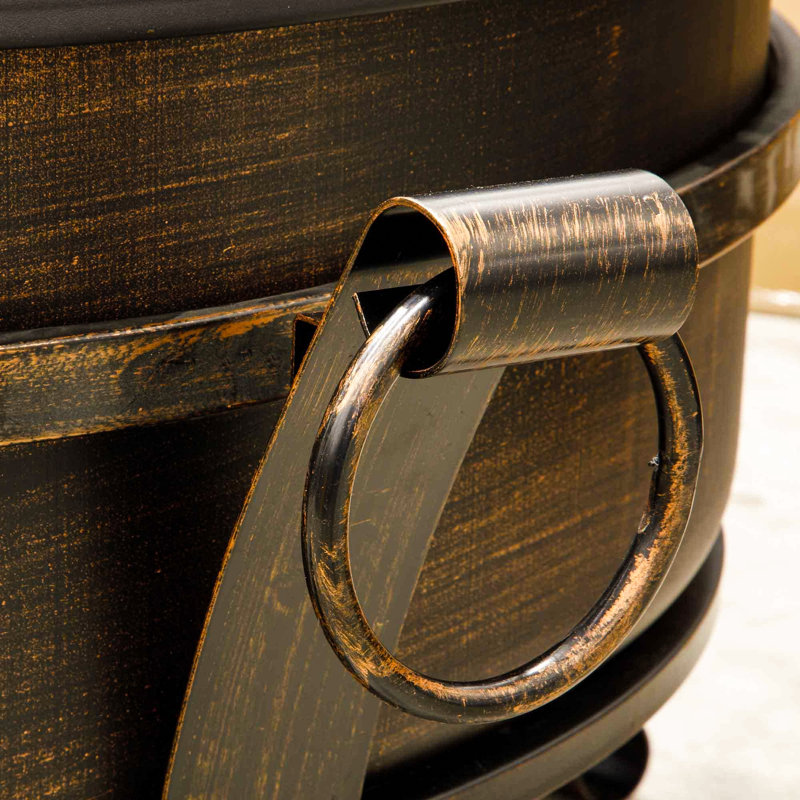 Bulle Round Steel Wood Burning Smokeless Fire Pit