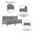 Hercules Imagination Series 2 Piece LeatherSoft Modular Lounge Set with Taut Back and Seat-63218100