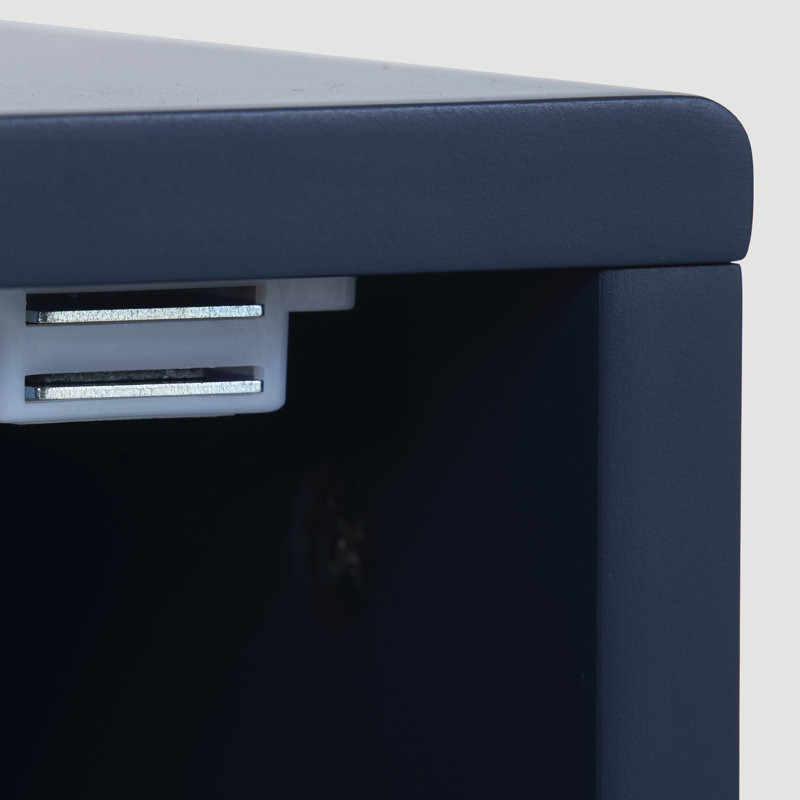 Iain 35cm W Metal Bedside Table