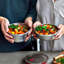 Set of 2 Steel Food Bowl Small 650ml - Grey