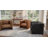 Broderic 38"W Oversized Full-Grain Leather Upholstered Square Channel Tufted Barrel Accent Armchair, Single Sofa-2130120047