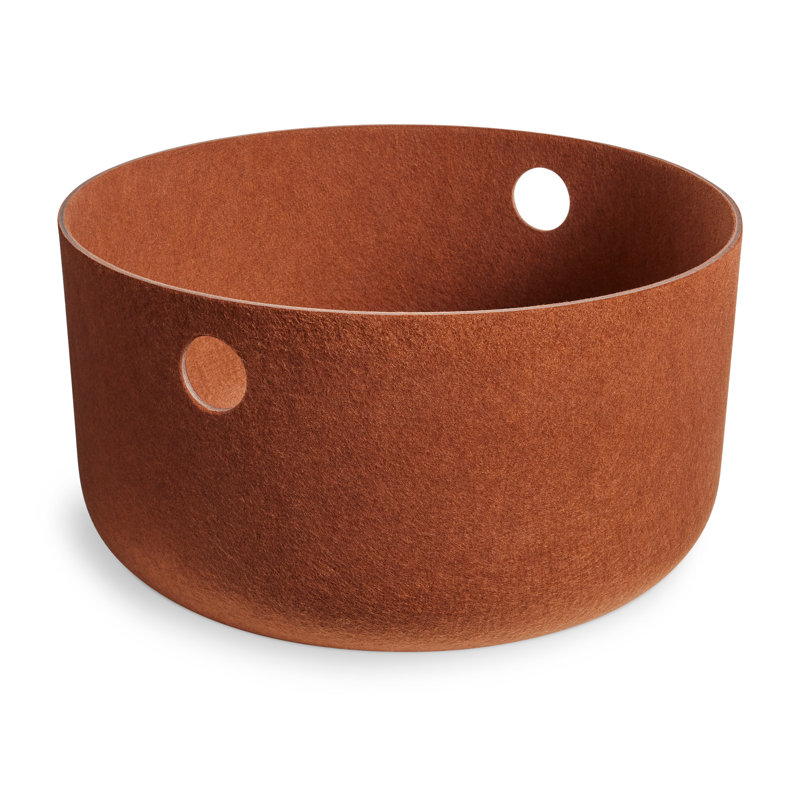 Grand panier de rangement Olly, Cuivre, 21 po x 11 po