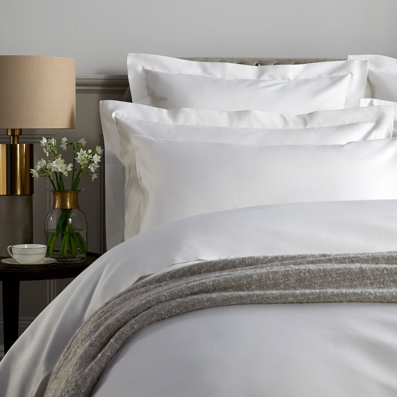 Luxury 1000 Thread Count Sateen Pillowcases, White