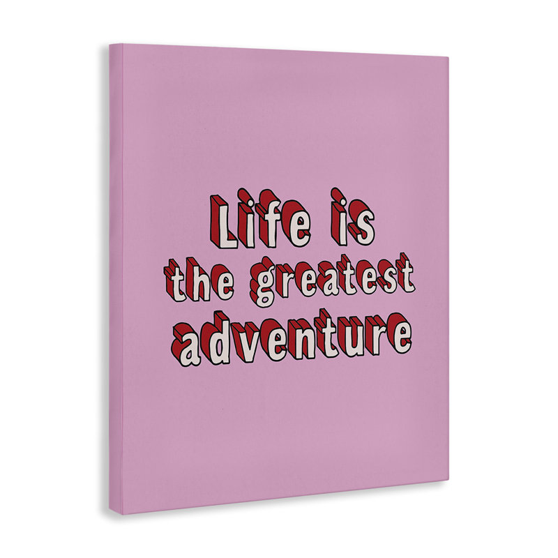 «Greatest Adventure on Pink» par Louise Carey, H 48 po x l 36 po
