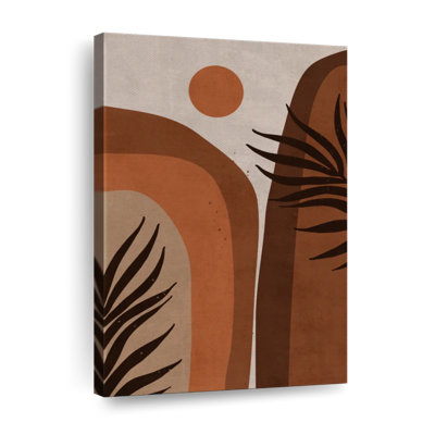 Abstrait terre cuite sur toile