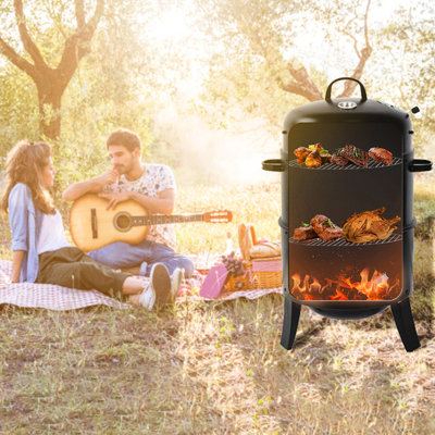 Barbecue de jardin de style américain - Cuisson uniforme pour de délicieux repas en plein air - Hauteur de 83 cm (32,72 po) - Idéal pour une cuisson homogène