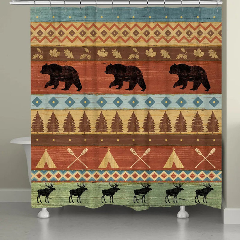 Rideau de douche simple bear Ortegon
