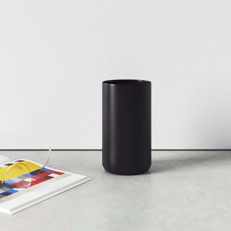 Parsons Handmade Ceramic Table Vase, Black