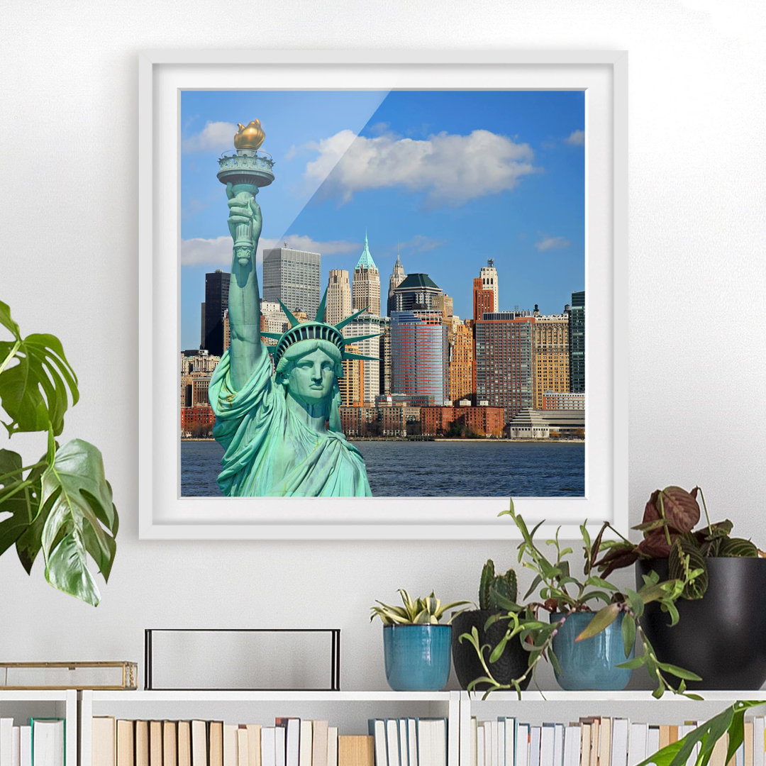 Gerahmtes Poster New York Skyline