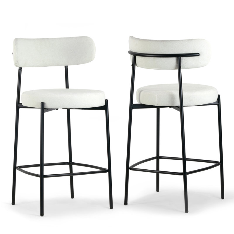 Tabouret Kibariye, Petit tabouret (siège d'une hauteur de 23,5 po), Blanc
