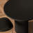 Matte black oval dining table-18454566