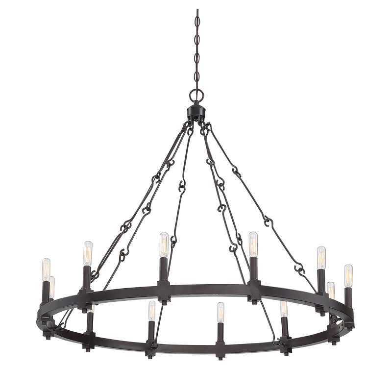 Lustre 12 lumières façon bougie