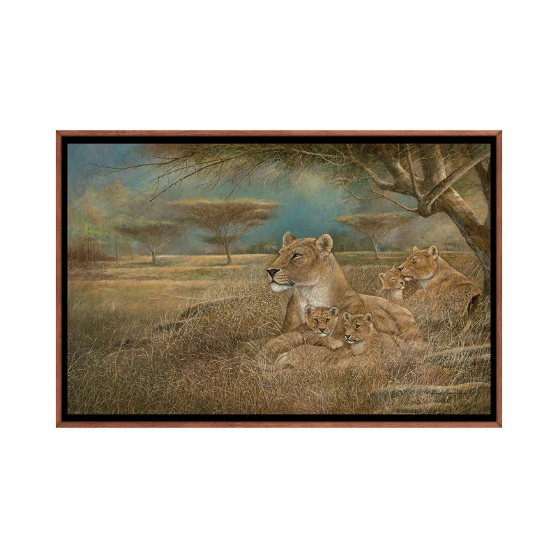 «Winds of change» par Ruane Manning - reproduction d'art, Toile classique avec cadre brun, Aucun mat