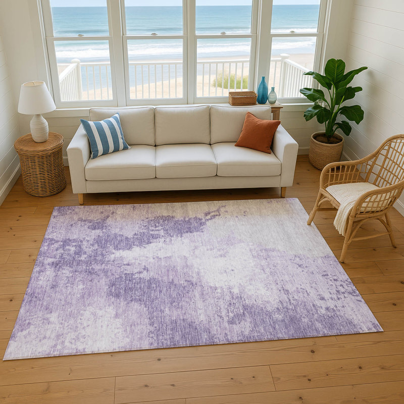 Tapis moderne lavable à la machine de qualité supérieure Baford AMF1652, Rectangle 5 pi x 7 pi 6 po