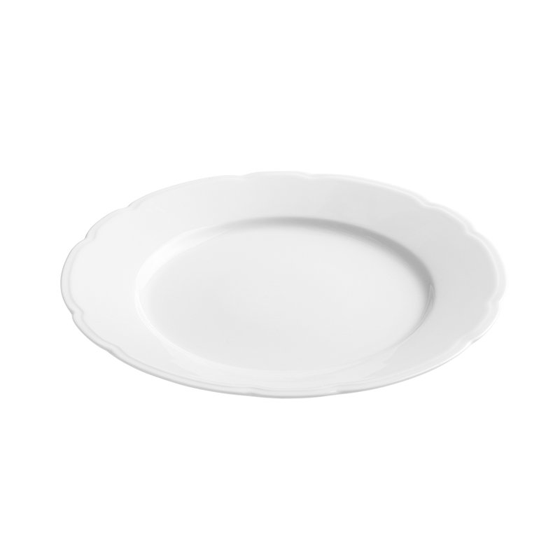 Reminiscence Porcelain Limoges Dinner Plate, White
