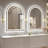 Wayfair Basics® UL Certified LED Anti-Fog Tempered Glass Arch Bathroom/Vanity Mirror -111997562