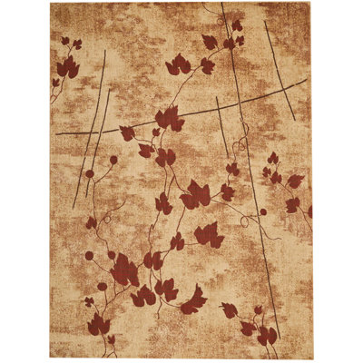 Tapis contemporain au lait Anastasia