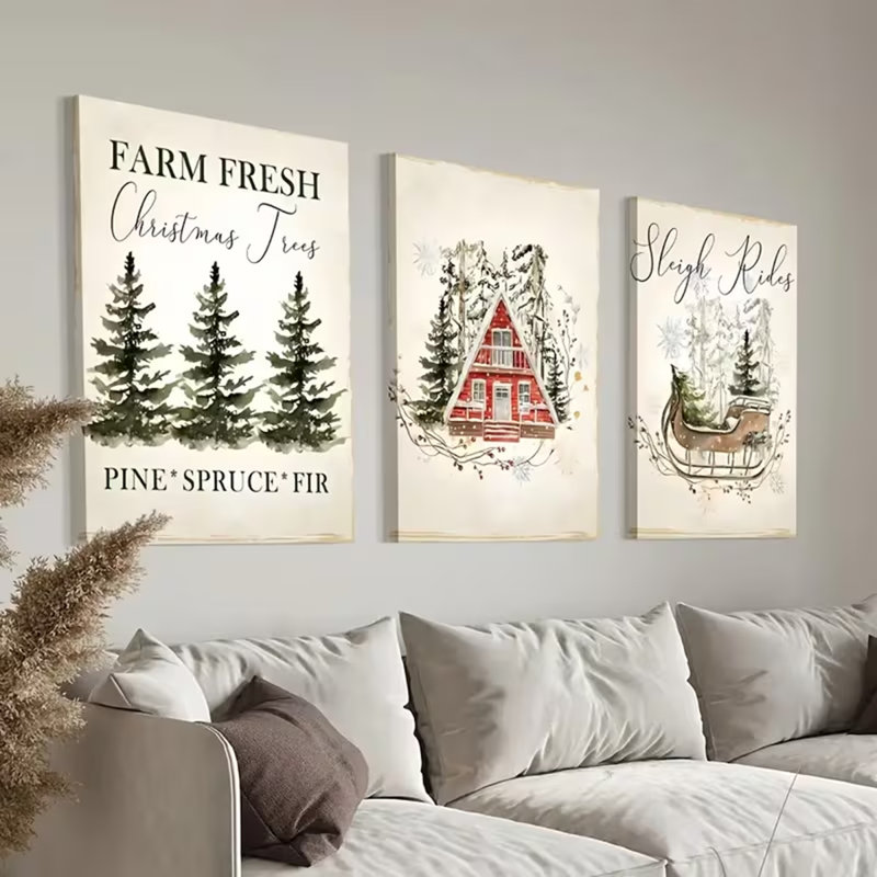 3 Piece Wrapped Canvas Print