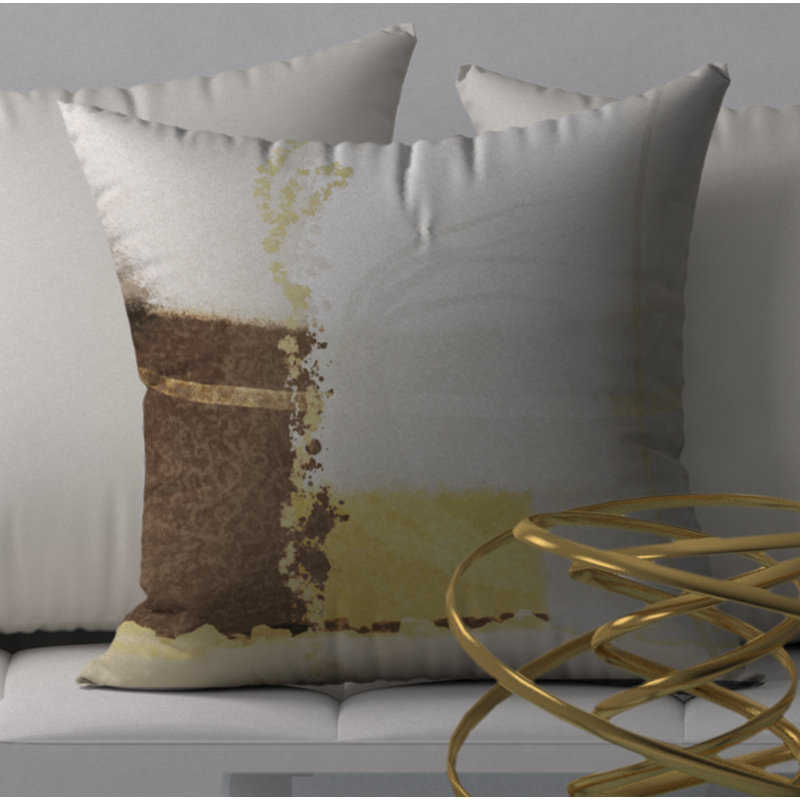 Magnifique housse de coussin décorative carrée/insert, 24" X 24"