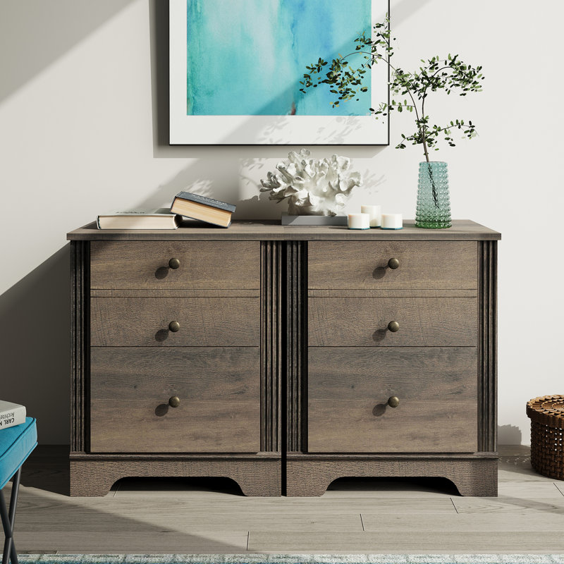 Curtisa 18.9'' W Nightstand, Gray