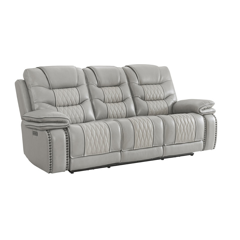 88'' Faux Leather Reclining Sofa