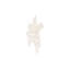 Cast Carved Root Wall Art, White Stone