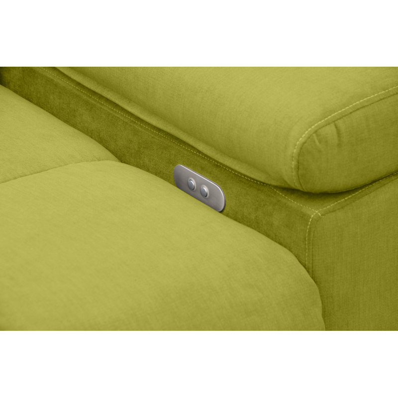 Berrada 5 Seater Corner Sofa, Left Hand Facing, Green