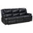 Elodie Black Upholstered Motion Reclining Sofa-1183262316