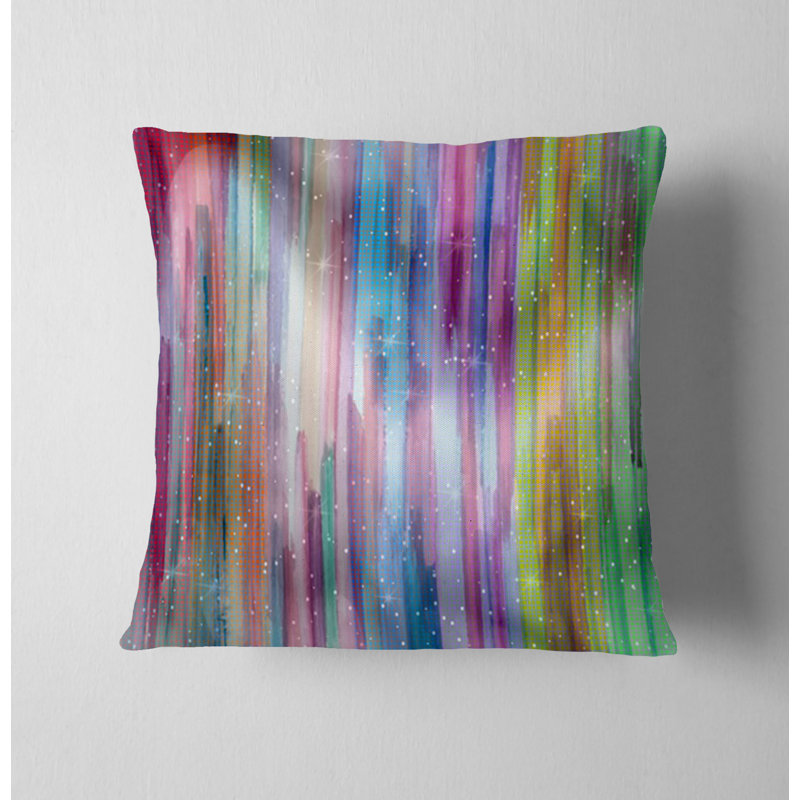Throw Pillow Cover Only, H 16 po x l 16 po, Rayures multiples / abstrait 1