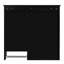 Armoire de rangement murale de salle de bain 29 po x 28 po avec miroir réglable, étagère à pharmacie noire, finition moderne-127542539